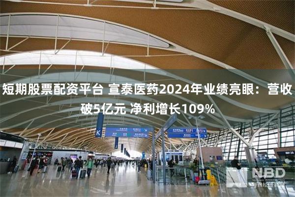 短期股票配资平台 宣泰医药2024年业绩亮眼：营收破5亿元 净利增长109%