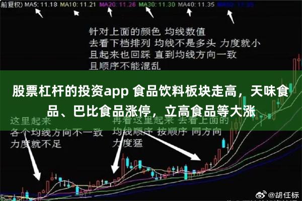 股票杠杆的投资app 食品饮料板块走高，天味食品、巴比食品涨停，立高食品等大涨