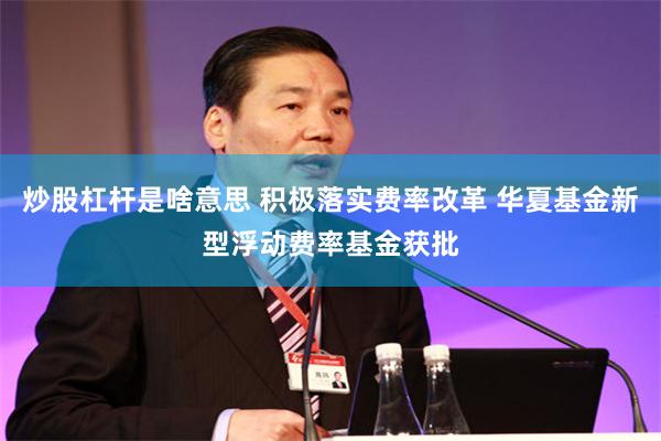 炒股杠杆是啥意思 积极落实费率改革 华夏基金新型浮动费率基金获批