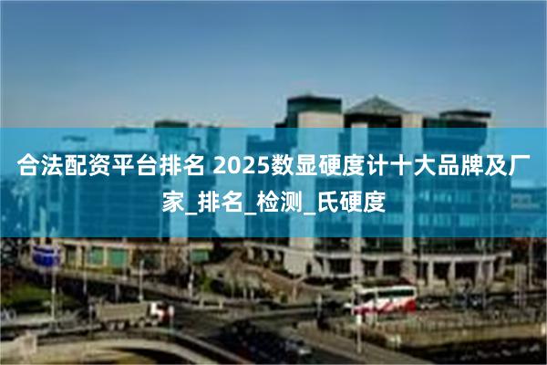 合法配资平台排名 2025数显硬度计十大品牌及厂家_排名_检测_氏硬度